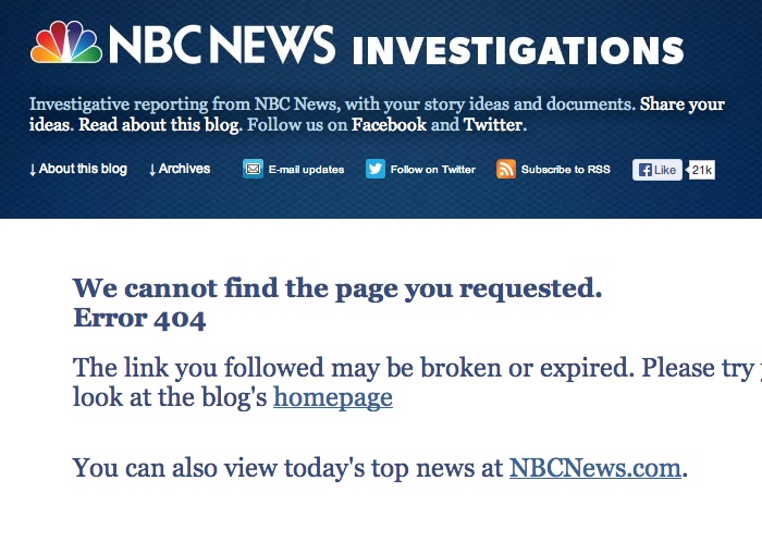 nbc missing story page