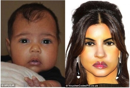 North West Age Progression Photo Kind Of Disturbing - TheCount.com