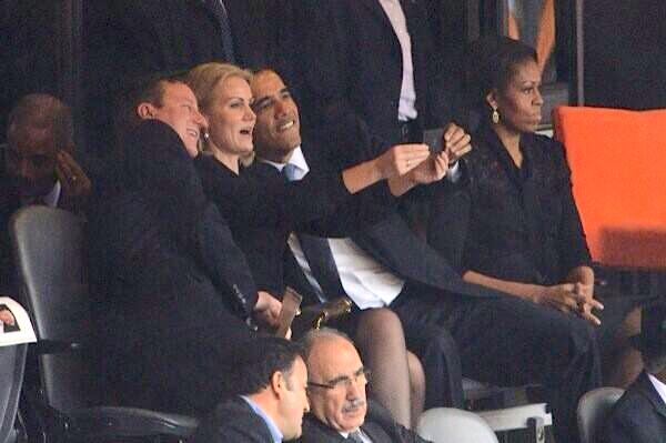obama selfie michelle mad
