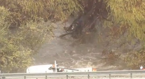 LIVE NOW: Harrowing California Swift Water River Rescue - TheCount.com