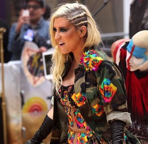 American singer-songwriter Ke$ha performs on NBC Today Show in New York City